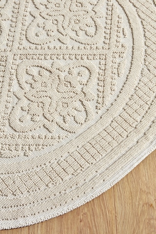 Karaca Home Vio Ekru Yuvarlak 100x100 Cm Paspas 200.22.02.0015 Ekru