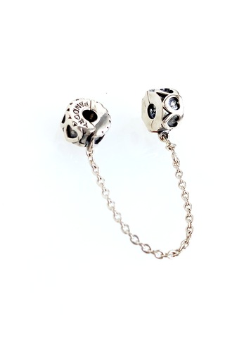 925 Ayar Gümüş Ebedi Kalpler Pan Uyumlu Güvenlik Zinciri Kadın Charm Gümüş