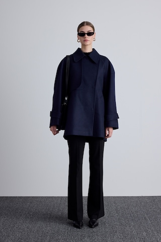 Mari Kruvaze Trenç Kaban Lacivert Lacivert