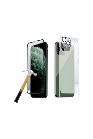 Caısles Apple Uyumlu iPhone 12 Pro Max Ön-arka-kamera Set Matte