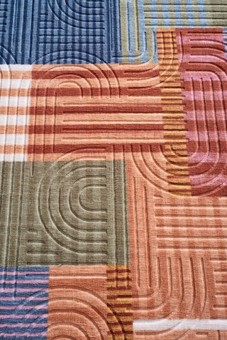 Raschel Carpet Oval Bohem Yıkanabilir Leke Tutmaz Modern Multi Renkli Özel Seri Kaymaz Taban Halı Kilim Yolluk Rcmultı Klm Yenımdl Elıps 002 Çok Renkli