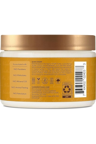 Shea Moisture Raw Shea Butter Nemlendirici Bukle Belirginleştirici Durulanmayan Saç Kremi 326gr
