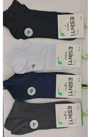 Esinti 12'li Paket Erkek Bambu Patik Çorap 001