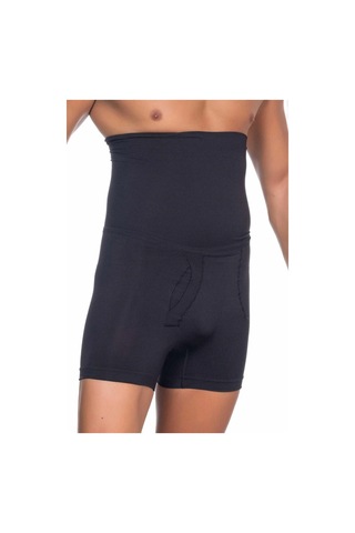 Senoramoda Siyah Seamless Toparlayıcı Erkek Yüksek Bel Double Boxer Korse