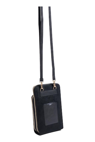 Silver Polo Sp1011 Kadın Telefon Çantası Süet Siyah-siyah