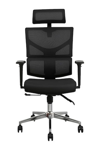 Hunt Mobilya Seman Siyah Fileli Ofis Yönetici Koltuğu Siyah