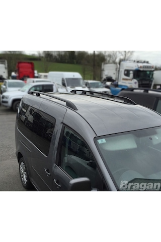Vw Caddy 1 Üst Port Bagaj Tavan Çıtası 2005-2009 Siyah - Gri