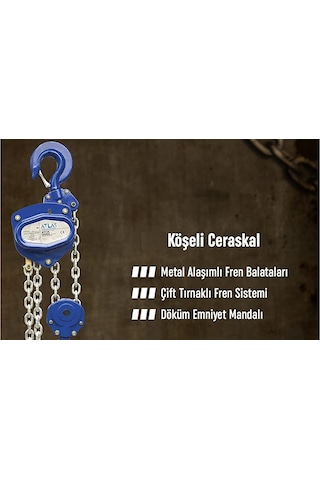 Atlas ATCK HS-C 053 Köşeli Caraskal  05 Ton 3 M