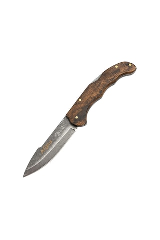 Argeus Ahşap Saplı - Model 4 Katlanır Oudoor Cep Çakısı Çok Renkli