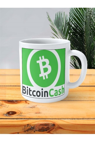 Bitcoin Cash Baskılı Kupa Bardak Kişiye Özel Desen 1 Çok Renkli