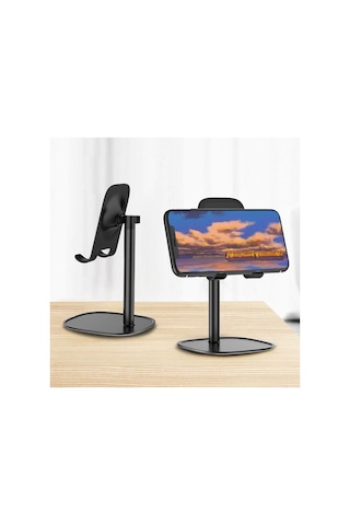 Ally ZM-12 Metal Cep Telefonu ve Tablet Masaüstü Stand Siyah