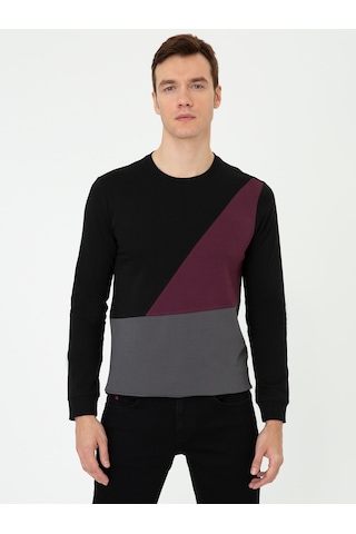Siyah Slim Fit Sweatshirt