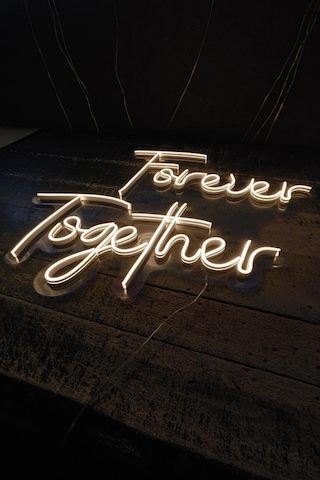Forever Together - Led Dekoratif Duvar Aydınlatması Neon Duvar Yazısı Sihirli Led Mesajlar