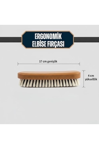 Ergonomik Ahşap Elbise Fırçası Tüy, Toz Ve Kir Temizleyici Doğal Kıllı Kıyafet Fırçası
