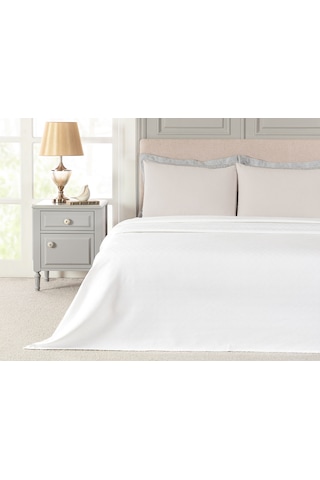 Madame Coco Anais Çift Kişilik %100 Pamuk Pike - Beyaz 8684427222782 Beyaz