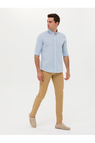 Cacharel Erkek Camel Pantolon Kanvas-chino 50266873-vr015 Kahverengi