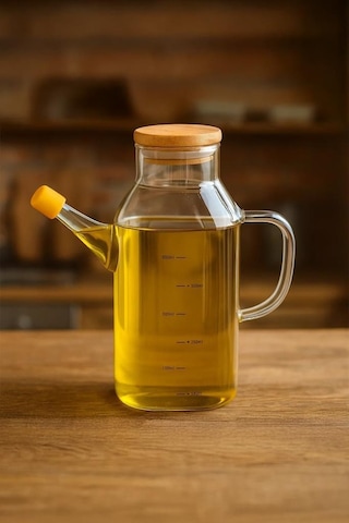 Bambum Petto - Bambu Kapaklı Yağdanlık 600ml Bambu