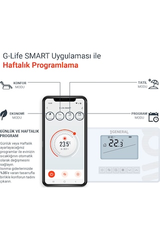 General Mitra Ht300s Smart Kablosuz Akıllı Tuya Oda Termostatı
