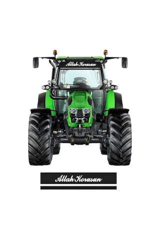 Traktör Kamyon Tır Araç Ön Cam Güneşlik Allah Korusun Yazısı Sticker Yapışkan