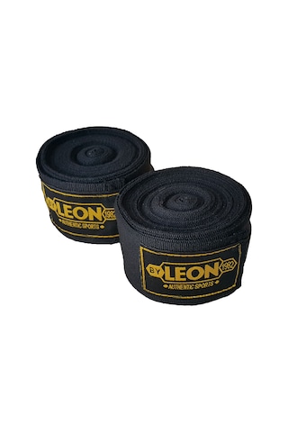 Leon Elastik Boks, Kick Boks Ve Muay Thai Bandajı 7 Metre Siyah (342995331)