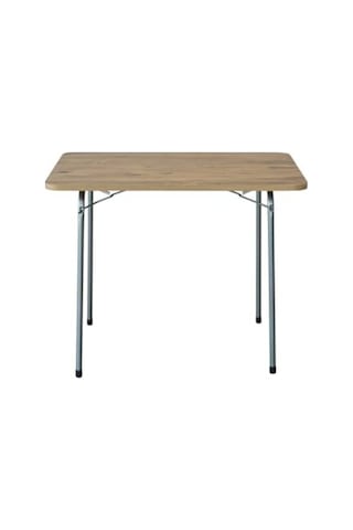 Mavi Renkli 60x80 Çam Katlanır Masa Ve İki Adet Katlanır Sandalye Seti Açık Gri