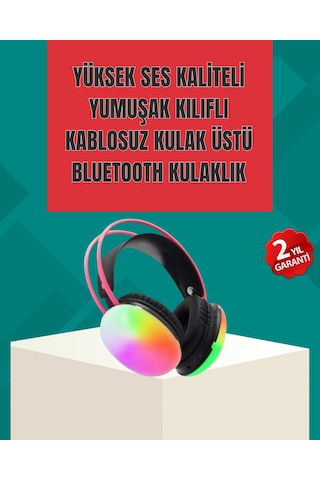 Type-c Şarjlı Rgb Işıklı Bluetooth Oyuncu Kulaklığı - Htctdxuczpg580kulaklıkkkkkkk-4