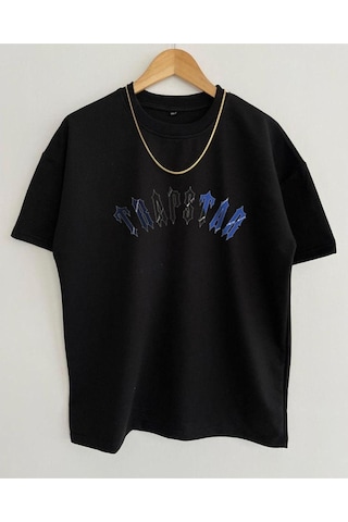 Altamira Unisex Trapstar Baskılı Oversize Bisiklet Yaka Kısa Kollu Pamuklu T-shirt 001