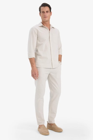 Defacto %100 Pamuk Slim Fit Beli Lastikli Keten Görünümlü Cepli Düz Paça Jogger Pantolon D2671ax25aubg672 Bej