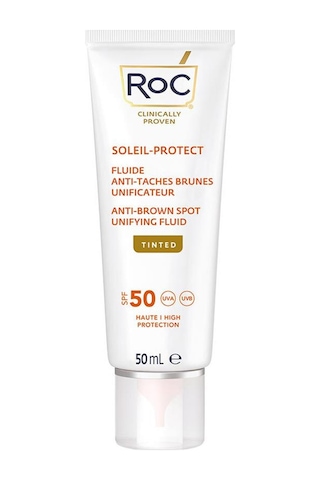 Roc Soleil-Protect Anti-brown Spot Unifying Fluid Tinted Leke Karşıtı ve Ton Eşitleyici Yüz Güneş Kremi 50 ML