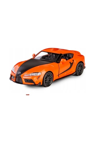 Uzak Doğu Serisi Toyota Supra 2020 Açılır Kapılar Die Cast Çek Bırak Metal Model Araba 11 Cm 1:32