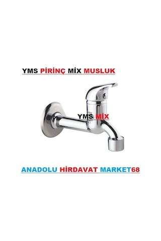 Yms Mix Kısa Musluk Aç Kapa Musluk Pirinç Krom