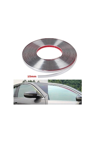 Carmind 15mm Dekoratif Nikelajlı Şerit Çıta 2 Metre