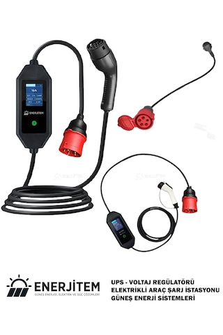 Enerjitem 11 Kw Elektrikli Araç Taşınabilir Şarj İstasyonu