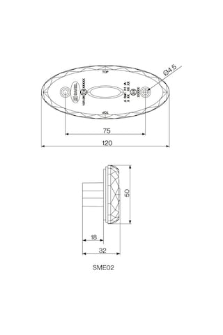 12v-24v Yan Sinyal Lambası Dorse Side Marker Sarı Oval 4 Ledli 120 50 Mm 19654570