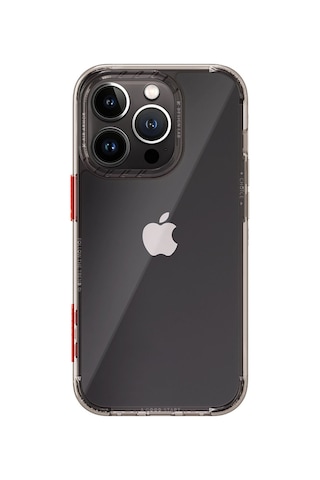 Rock Apple Uyumlu iPhone 14 Pro Kılıf Air Serisi Şeffaf Silikon - Siyah Siyah