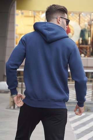 Madmext Lacivert Kapüşonlu Regular Fit Erkek Sweatshirt 6033 Lacivert