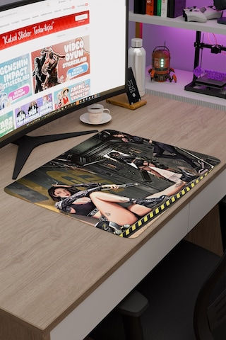 Kadın V2 48x40 Xl Gaming Kauçuk Kaymaz Taban Mouse Pad Fare Altlığı