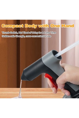 Geeksen 3.7v Sıcak Eriyik Tutkal Makinesi Seti 30s Hızlı Ön Isıtmalı Mini Tutkal Makines Silikon Tabancası