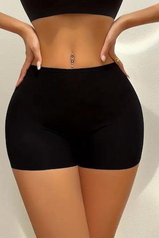Mistirik Carigna Model Mini Boy İz Yapmayan Lazer Kesim Boxer Toparlayıcı Büyük Beden Şort Siyah Renk Siyah