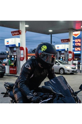Punisher Yamaha Neon Sarı Yeşil Sticker