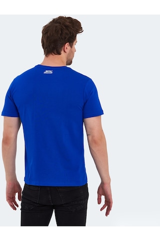Slazenger PALLU I Erkek Saks Mavi Tişört