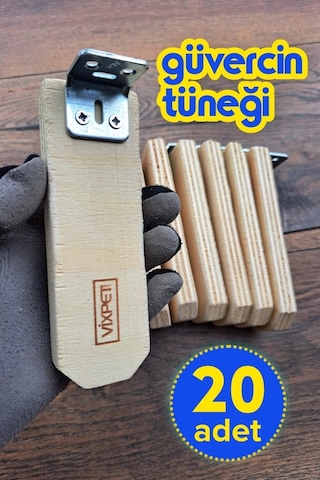 Vixpet Venty Güvercin Tüneği 14 cm 20 Adet | Bekar Tüneği | Ahşap Tünek | Kümes Tüneği