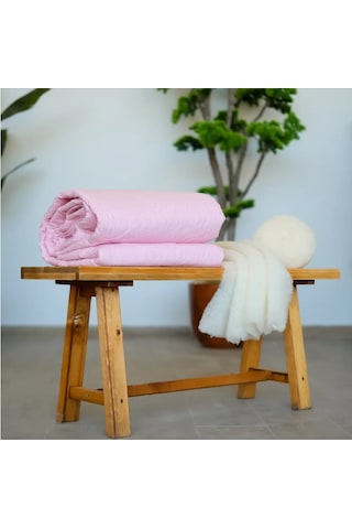 Özyurtlar Home %100 Merinos Kuzu Yün Pike Battal Boy 220x240 Pembe