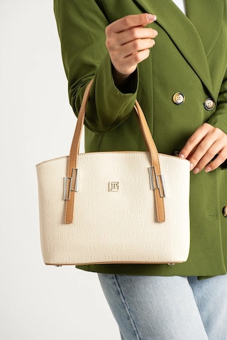 Just Polo Kadın Orijinal Just Polo 5 Bölmeli Şık El Ve Omuz Çantası Shoulder Bag 26 X 24 Krem - Camel