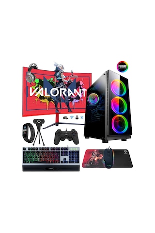 Turbox TX500 i5 3470 16 GB 256 GB SSD 1 TB HDD 4 GB RX550 27" Curved Masaüstü Oyuncu Bilgisayarıı