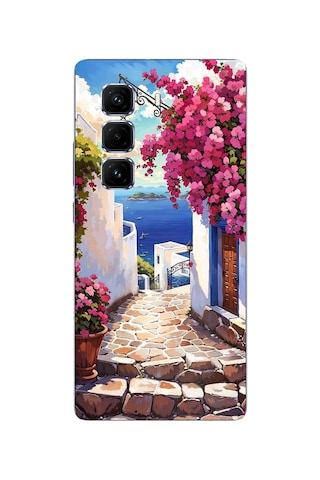Infinix Hot 50 Pro Plus+ Uyumlu Ege'nin Kayıp Sokakları Baskılı Silikon Kılıf