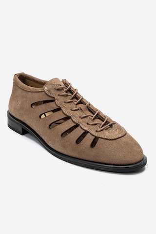 Luvishoes Astron Toprak Süet Hakiki Deri Kadın Yazlık Casual Ayakkabı