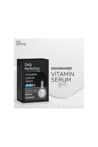 Daily Perfection Pro For Men Shot No:7 Dökülme Karşıtı Vitamin Serum 2 x 6 ML