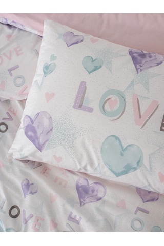 Genç Ranforce Nev Takımı Tek Kişilik Lovella Pembe Renkli