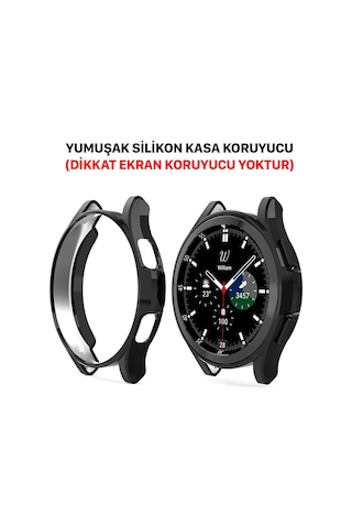 Samsung Uyumlu Galaxy Watch 4 Classic 42Mm Yumuşak Silikon Kasa Koruyucu